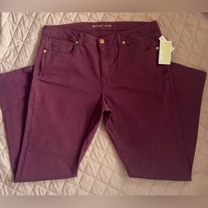 NWT Michael Kors Merlot colored skinny jeans